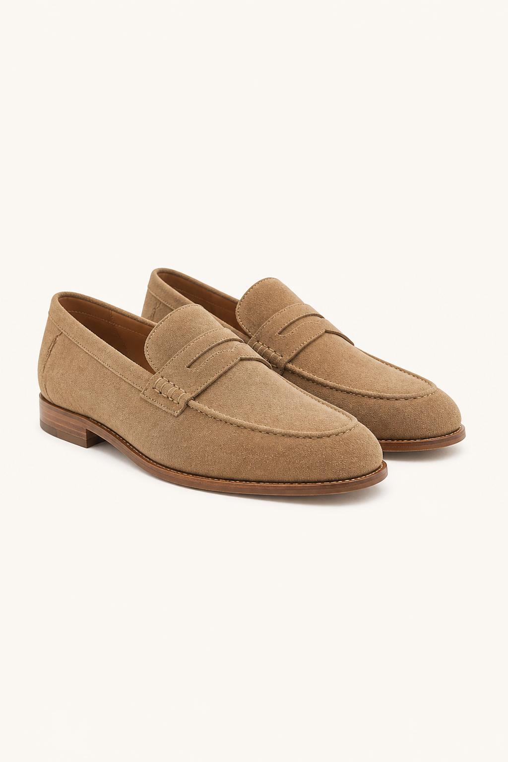 Suede Loafers front view